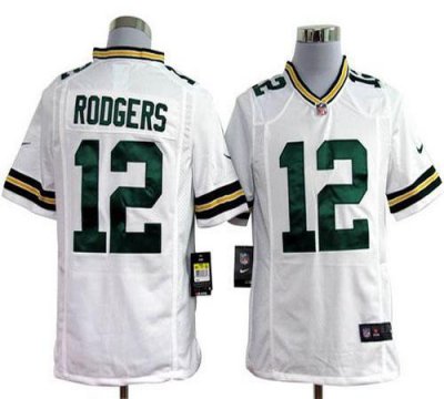 Jerseys Factory Cheap Nike Packers #12 Aaron Rodgers White Men's