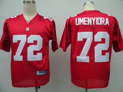 Jerseys Factory Cheap Giants #72 Osi Umenyiora Red Stitched NFL