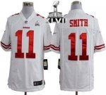 Jerseys Factory Cheap Nike 49ers #11 Alex Smith White Super Bowl
