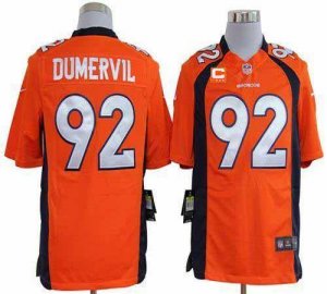 Jerseys Factory Cheap Nike Broncos #92 Elvis Dumervil Orange Tea
