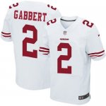 Jerseys Factory Cheap Nike 49ers #2 Blaine Gabbert White Men's S