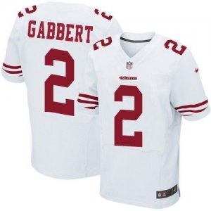 Jerseys Factory Cheap Nike 49ers #2 Blaine Gabbert White Men's S
