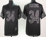 Jerseys Factory Cheap Bears #34 Walter Payton Black Shadow Stitc