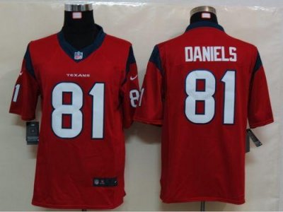Jerseys Factory Cheap Nike Texans #81 Owen Daniels Red Alternate