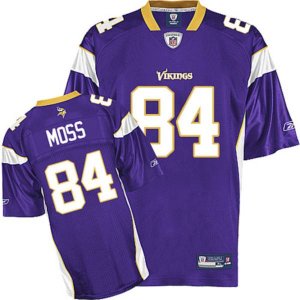 Jerseys Factory Cheap Vikings #84 Randy Moss Purple Stitched NFL