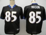 Jerseys Factory Cheap Ravens #85 Derrick Mason Black Embroidered