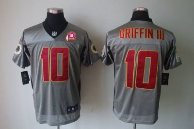 Jerseys Factory Cheap Nike Redskins #10 Robert Griffin III Grey