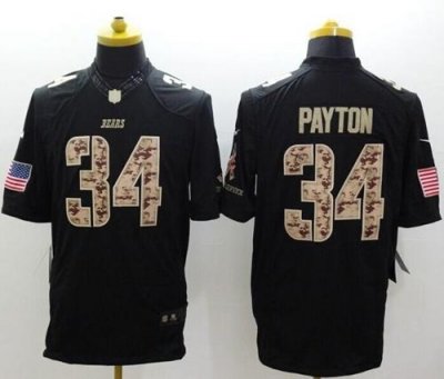 Jerseys Factory Cheap Nike Bears #34 Walter Payton Black Men's S