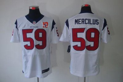 Jerseys Factory Cheap Nike Texans #59 Whitney Mercilus White Wit