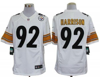Jerseys Factory Cheap Nike Steelers #92 James Harrison White Men