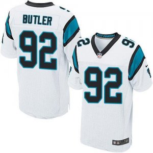 Jerseys Factory Cheap Nike Panthers #92 Vernon Butler White Men'