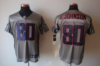 Jerseys Factory Cheap Nike Texans #80 Andre Johnson Grey Shadow