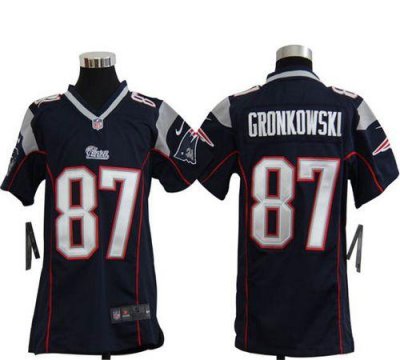Jerseys Factory Cheap Nike Patriots #87 Rob Gronkowski Navy Blue