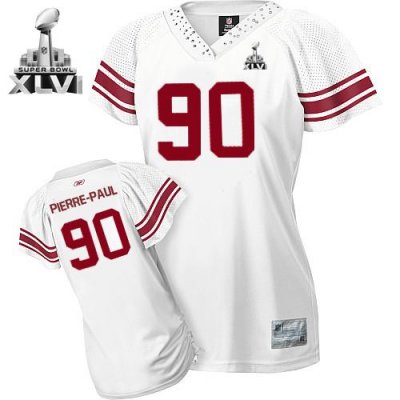 Jerseys Factory Cheap Giants #90 Jason Pierre-Paul White Women's