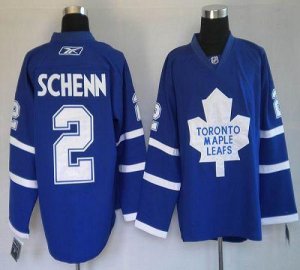Jerseys Factory Cheap Maple Leafs #2 Luke Schenn Blue Embroidere