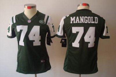 Jerseys Factory Cheap Nike Jets #74 Nick Mangold Green Team Colo