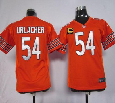 Jerseys Factory Cheap Nike Bears #54 Brian Urlacher Orange Alter