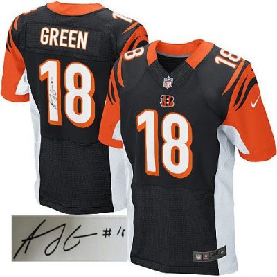 Jerseys Factory Cheap Nike Bengals #18 A.J. Green Black Team Col