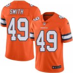 Jerseys Factory Cheap Nike Broncos #49 Dennis Smith Orange Men's