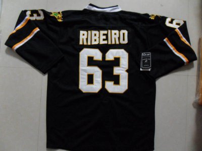 Jerseys Factory Cheap Stars #63 Mike Ribeiro Embroidered Black N