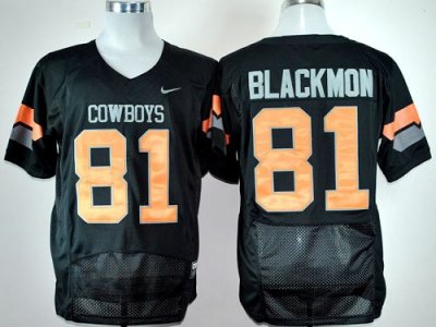 Jerseys Factory Cheap Cowboys #81 Justin Blackmon Black Pro Comb