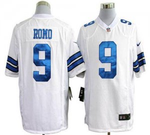Jerseys Factory Cheap Nike Cowboys #9 Tony Romo White Men's Stit