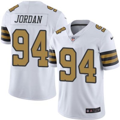Jerseys Factory Cheap Nike Saints #94 Cameron Jordan White Men's