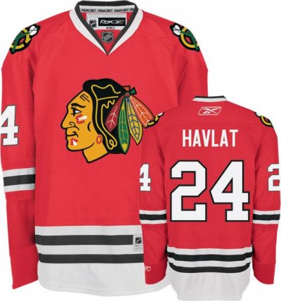 Jerseys Factory Cheap Blackhawks #24 Martin Havlat Embroidered R