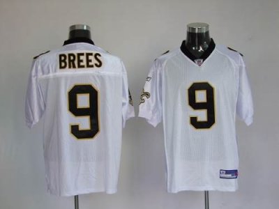 Jerseys Factory Cheap Saints #9 Drew Brees White Stitched NFL Je