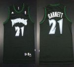 Jerseys Factory Cheap Timberwolves #21 Retro Garnett Black Embro