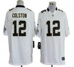 Jerseys Factory Cheap Nike Saints #12 Marques Colston White Men'