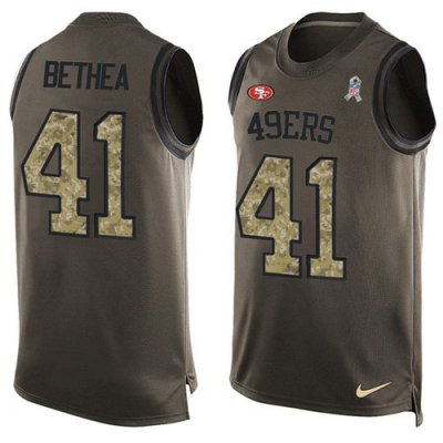 Jerseys Factory Cheap Nike 49ers #41 Antoine Bethea Green Men's