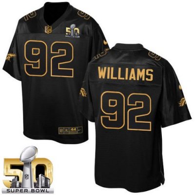 Jerseys Factory Cheap Nike Broncos #92 Sylvester Williams Black