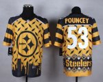 Jerseys Factory Cheap Nike Steelers #53 Maurkice Pouncey Gold Me