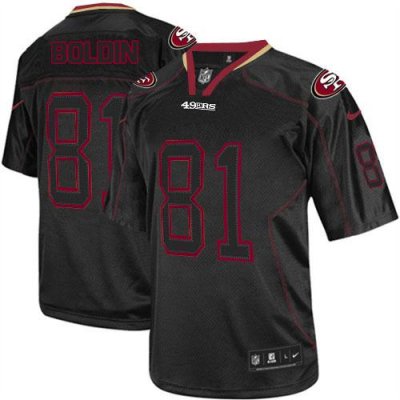 Jerseys Factory Cheap Nike 49ers #81 Anquan Boldin Lights Out Bl