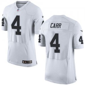 Jerseys Factory Cheap Nike Raiders #4 Derek Carr White Men's Sti