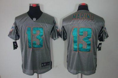 Jerseys Factory Cheap Nike Dolphins #13 Dan Marino Grey Shadow M