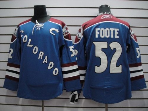 Jerseys Factory Cheap Avalanche #52 Adam Foote Stastny Embroider