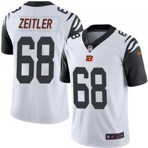Jerseys Factory Cheap Nike Bengals #68 Kevin Zeitler White Men's