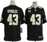Jerseys Factory Cheap Nike Saints #43 Darren Sproles Black Team