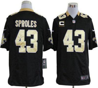 Jerseys Factory Cheap Nike Saints #43 Darren Sproles Black Team