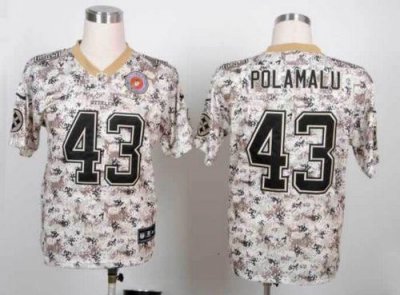 Jerseys Factory Cheap Nike Steelers #43 Troy Polamalu Camo Men's