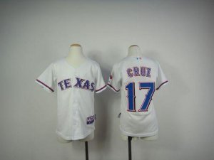 Jerseys Factory Cheap Rangers #17 Nelson Cruz White Cool Base Em