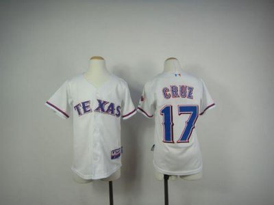 Jerseys Factory Cheap Rangers #17 Nelson Cruz White Cool Base Em