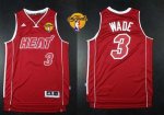 Jerseys Factory Cheap Heat #3 Dwyane Wade Red Pride Swingman Fin