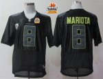 Jerseys Factory Cheap Ducks #8 Marcus Mariota Black Pro Combat P