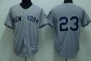 Jerseys Factory Cheap Yankees #23 Don Mattingly Embroidered Grey