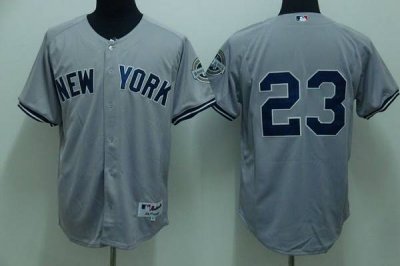 Jerseys Factory Cheap Yankees #23 Don Mattingly Embroidered Grey