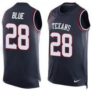 Jerseys Factory Cheap Nike Texans #28 Alfred Blue Navy Blue Team
