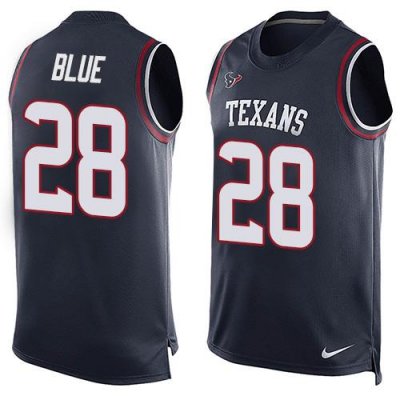 Jerseys Factory Cheap Nike Texans #28 Alfred Blue Navy Blue Team